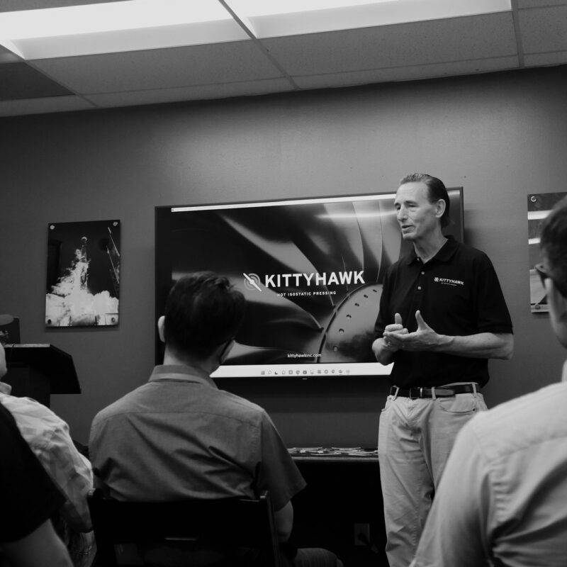 Photo of Hot Isostatic Pressing Manufacturing Presentation at the Kittyhawk Facility